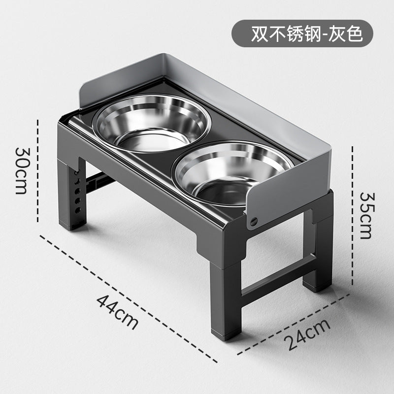 Adjustable-Height Elevated Dog Bowl