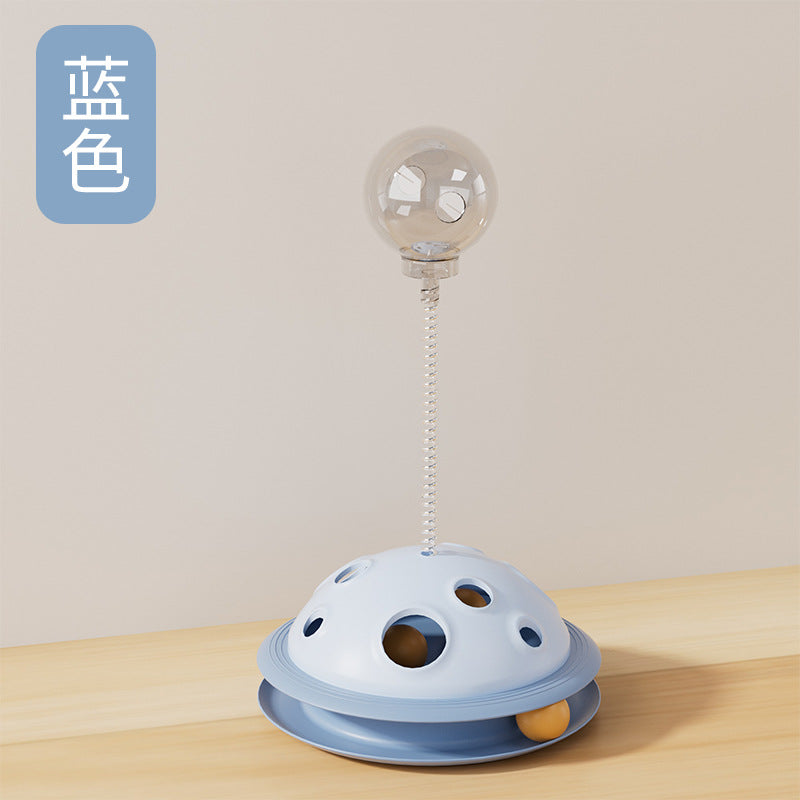 Treat-Leaking Carousel Cat Toy