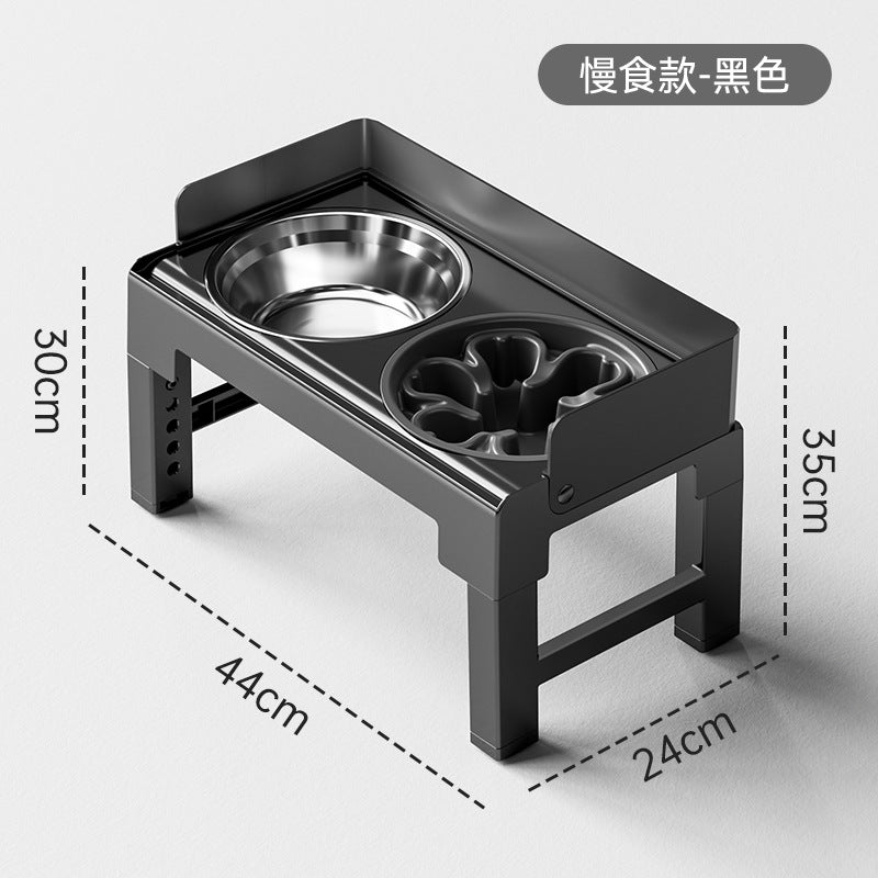 Adjustable-Height Elevated Dog Bowl