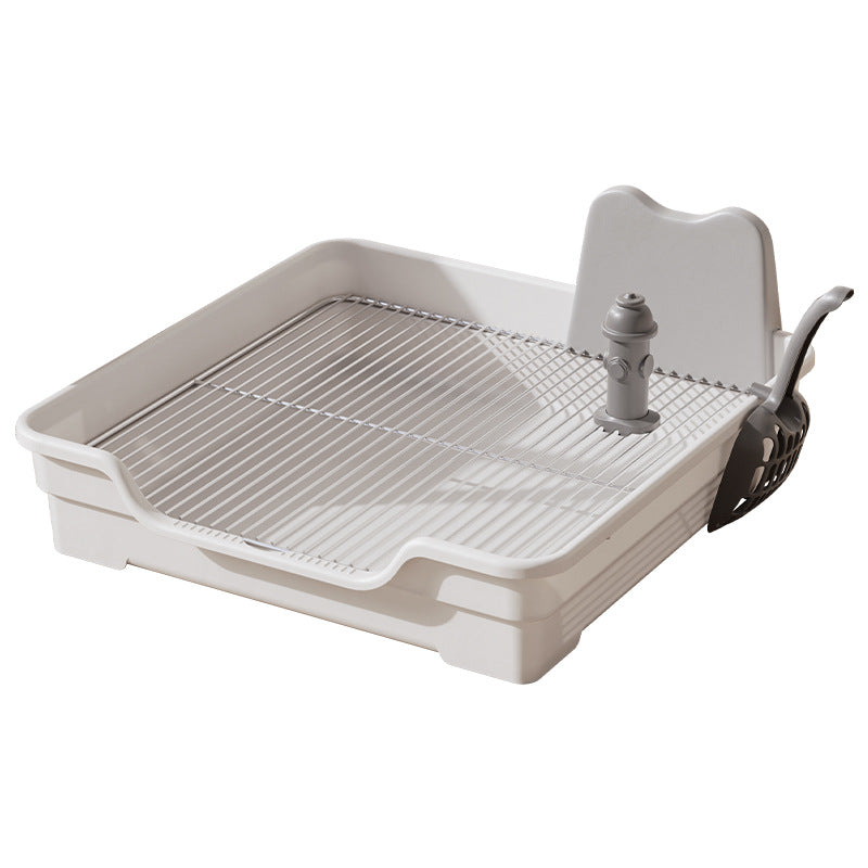 Oversized Dog Litter Box with High Fence
