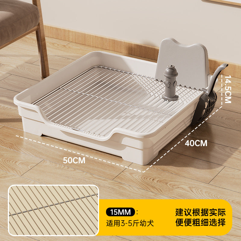 Oversized Dog Litter Box with High Fence