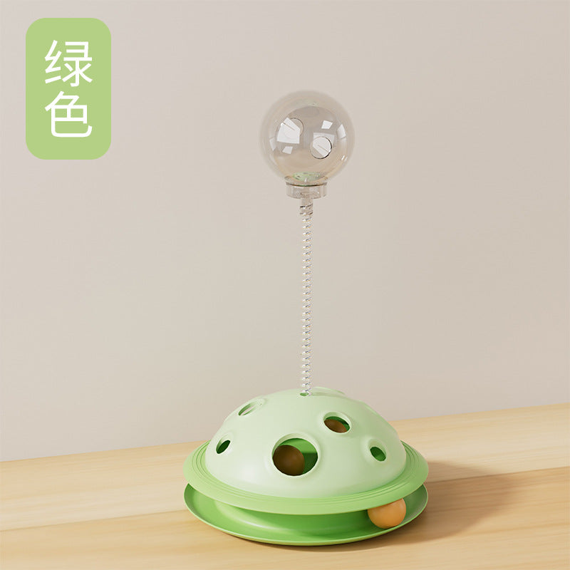 Treat-Leaking Carousel Cat Toy