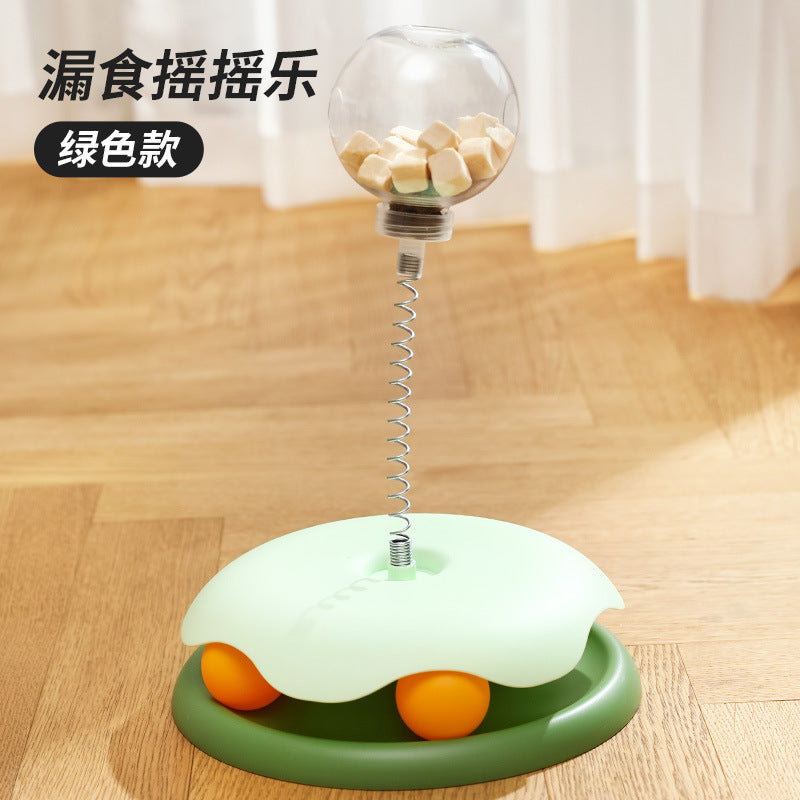 Treat-Leaking Carousel Cat Toy