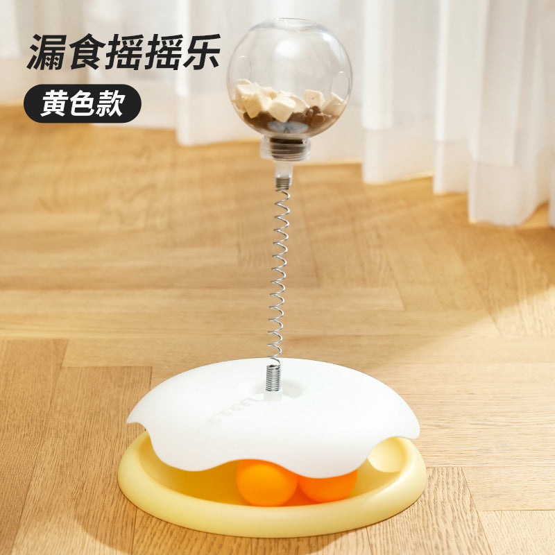 Treat-Leaking Carousel Cat Toy