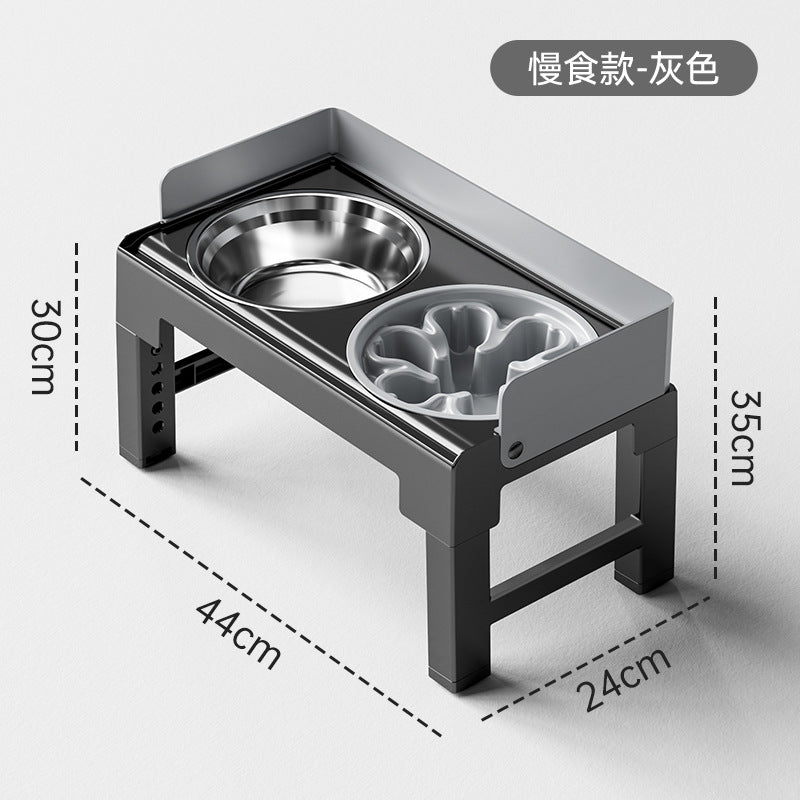 Adjustable-Height Elevated Dog Bowl