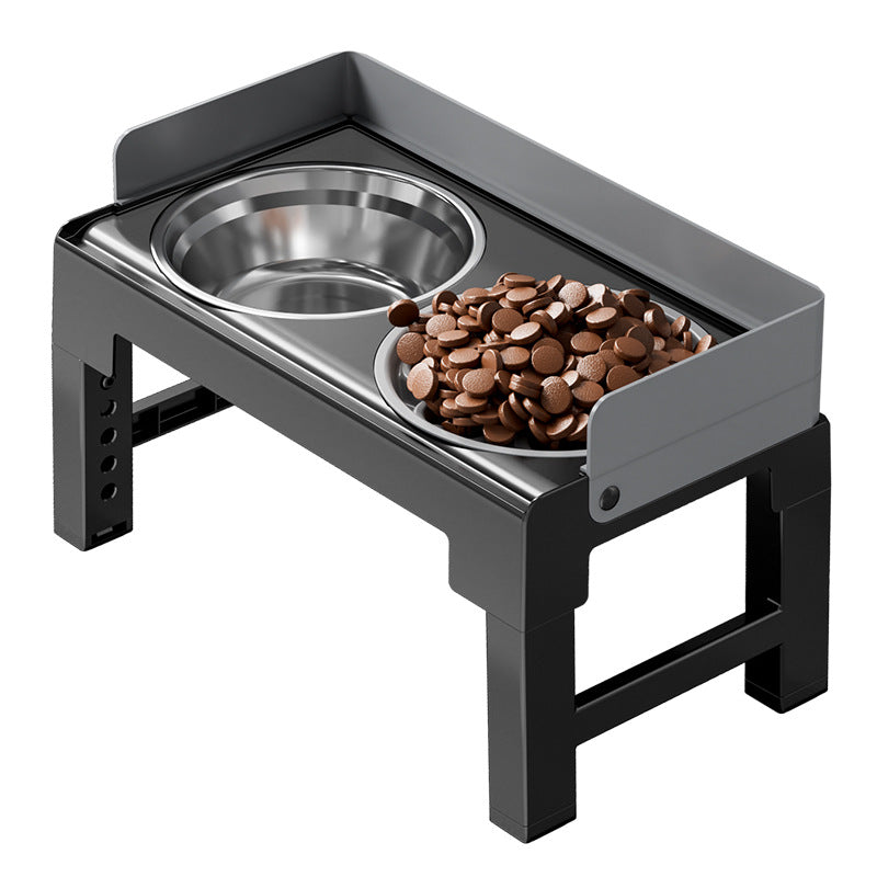 Adjustable-Height Elevated Dog Bowl