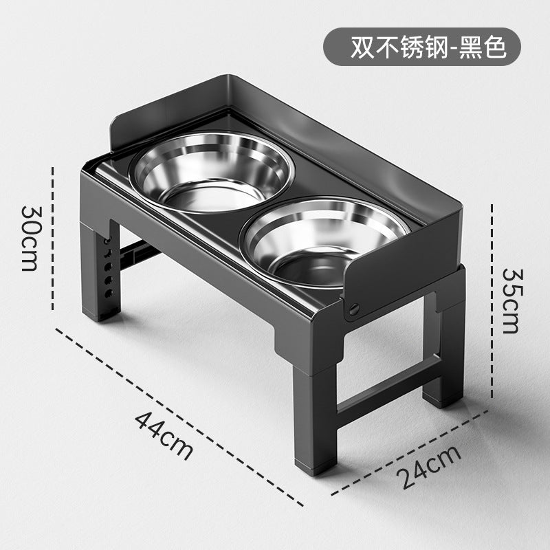 Adjustable-Height Elevated Dog Bowl