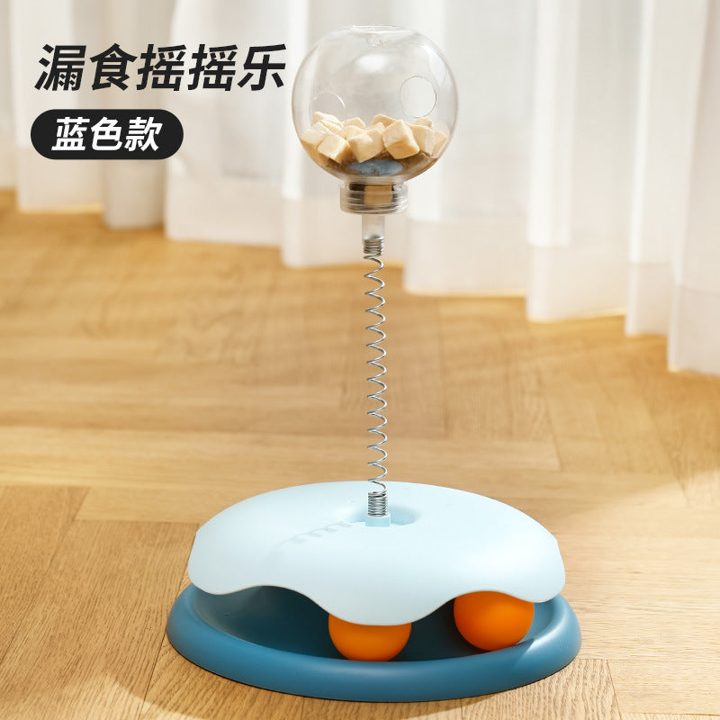 Treat-Leaking Carousel Cat Toy