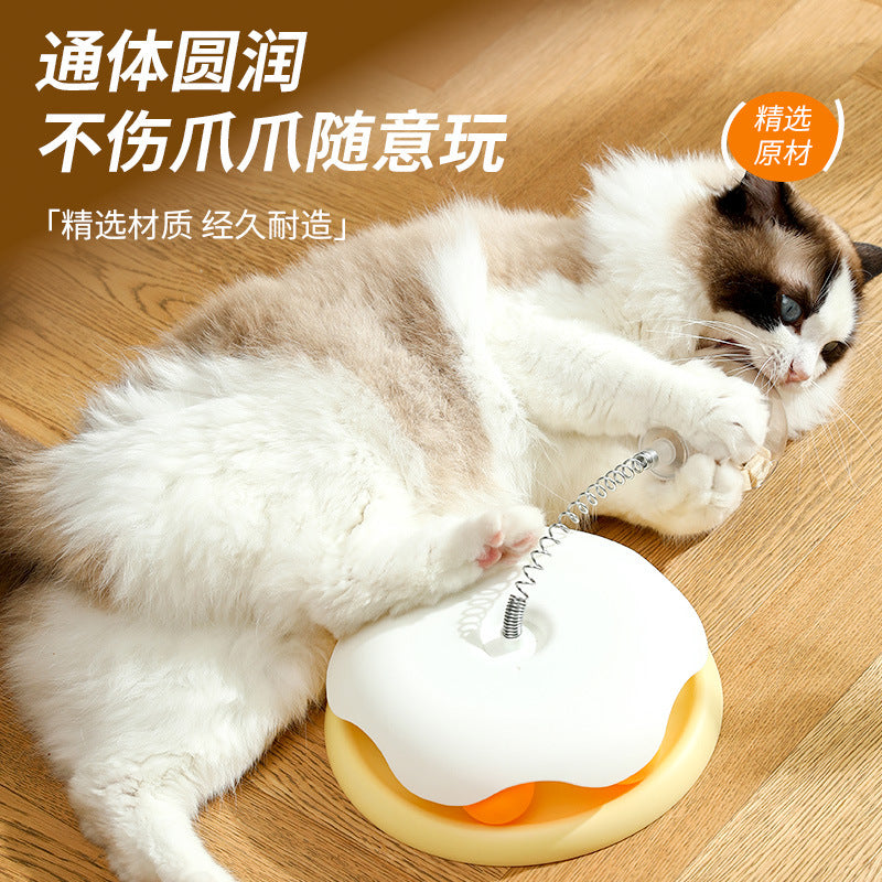 Treat-Leaking Carousel Cat Toy