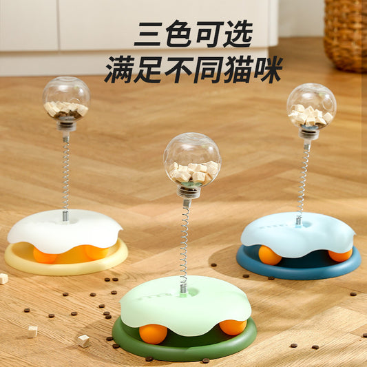 Treat-Leaking Carousel Cat Toy